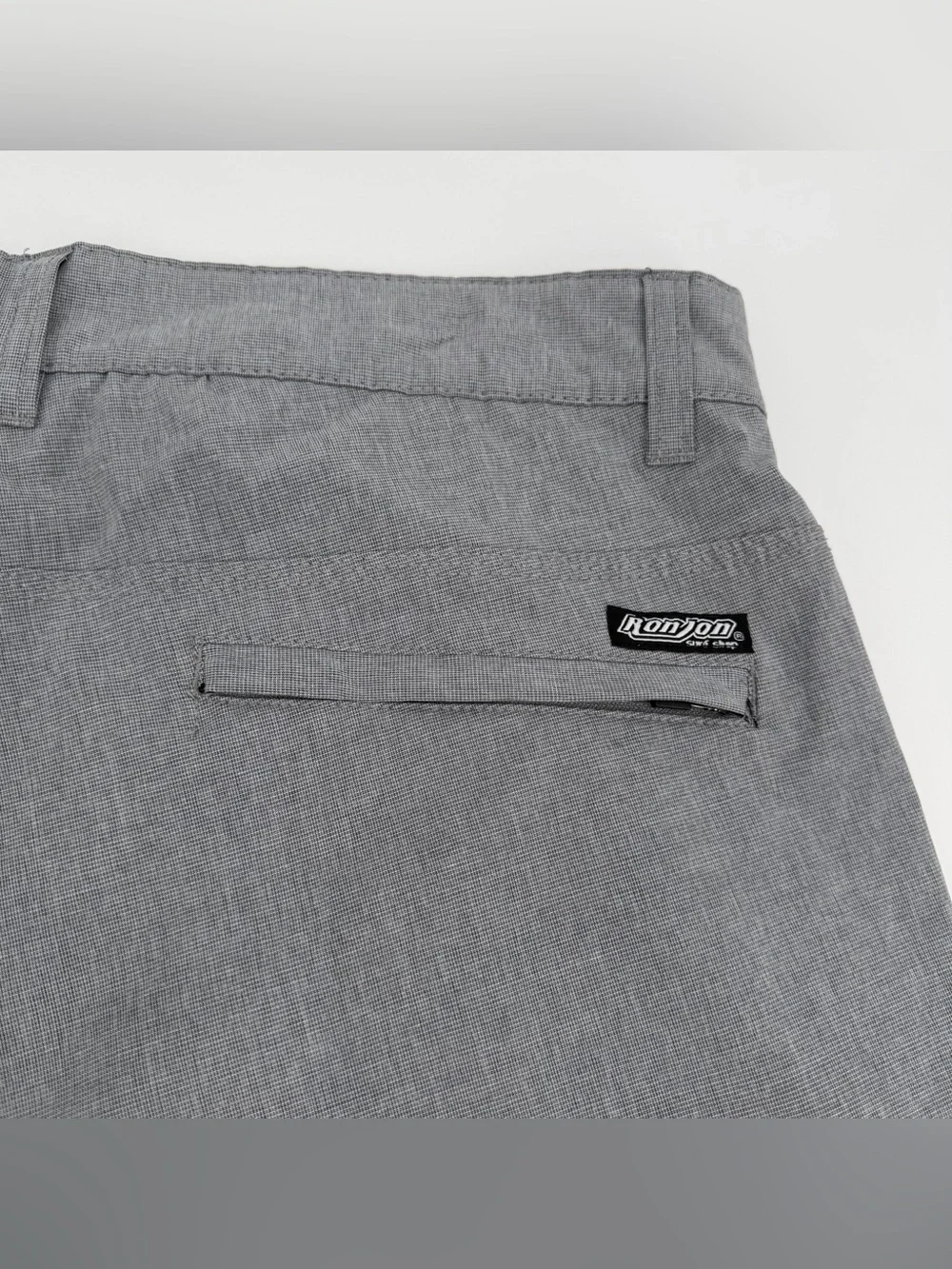 Ron Jon Surf Shop Shorts Mens 38 Hybrid Gray XE9833-RO Beach Casual -spot